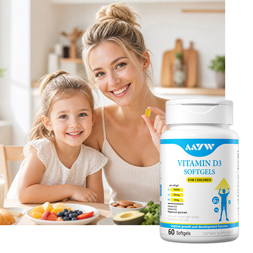 AAYW 儿童维生素D3 AAYW Kids Vitamin D3 Softgels with K2, Magnesium, Vitamin A & Zinc
